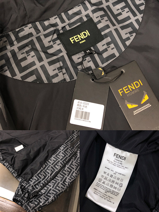 フェンディ ジャケット アウター スーパーコピー  FENDI 上質なフルプリントロゴ