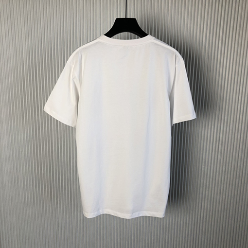 ロエベ 半袖Tシャツスーパーコピー  LOEWE ブルー刺繍ポケットと丸襟、爽やかな半袖Tシャツ