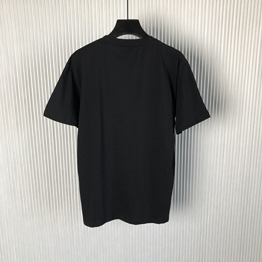 ロエベ 半袖Tシャツスーパーコピー  LOEWE ブルー刺繍ポケットと丸襟、爽やかな半袖Tシャツ