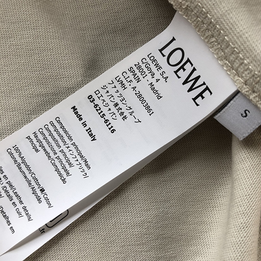 ロエベ 半袖Tシャツコピー   LOEWE 噴き絵刺繍の花々が彩る短袖Tシャツ
