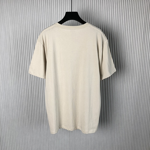 ロエベ 半袖Tシャツコピー LOEWE 噴き絵刺繍の花々が彩る短袖Tシャツ