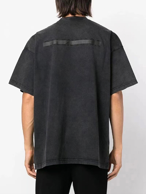 バレンシアガ 半袖Tシャツ スーパーコピー BALENCIAGA ウォッシュアウトレタリング1917フェードショートスリーブ