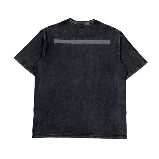 バレンシアガ 半袖Tシャツ スーパーコピー BALENCIAGA ウォッシュアウトレタリング1917フェードショートスリーブ