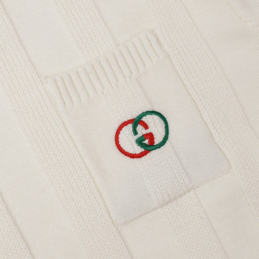 グッチニット セーター スーパーコピー GUCCI ロゴ入りポケット付きニットセーター