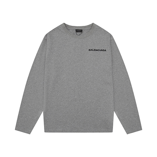 バレンシアガ 長袖 Tシャツ スーパーコピー BALENCIAGAプリント長袖Tシャツ、男女兼用