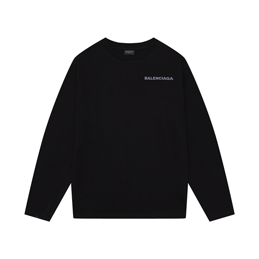 バレンシアガ 長袖 Tシャツ スーパーコピー BALENCIAGAプリント長袖Tシャツ、男女兼用