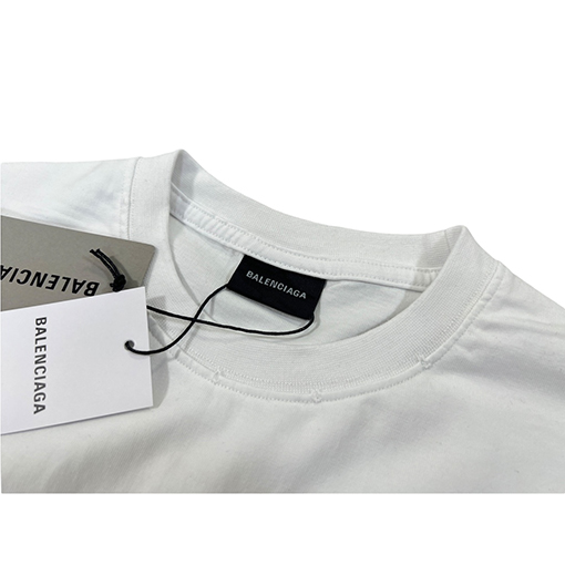 バレンシアガ 短袖Tシャツ コピー BALENCIAGA逆さまのロゴがプリント 黑、緑、白、