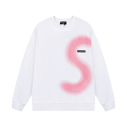 バレンシアガ x シュプリーム コラボ グラデーションレタープリントSロゴスウェットTシャツ