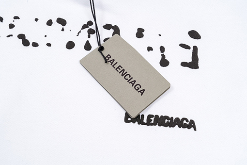 バレンシアガ パーカースーパーコピー BALENCIAGA プリントロゴ ポケット パーカー