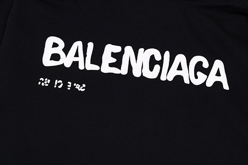 バレンシアガ パーカースーパーコピー BALENCIAGA プリントロゴ ポケット パーカー