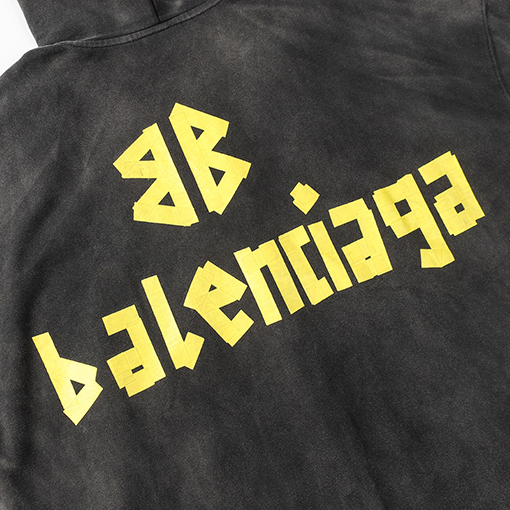 バレンシアガ   アウター Balenciaga 23SS TAPE TYPEヘビーデューティーデニム ウォッシュアウト レトロなデストロイドデザイン