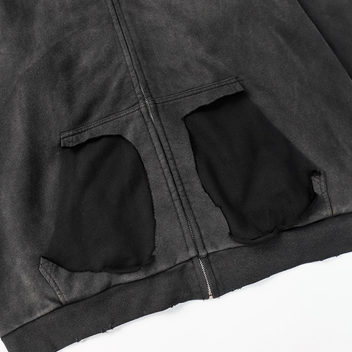 バレンシアガ   アウター Balenciaga 23SS TAPE TYPEヘビーデューティーデニム ウォッシュアウト レトロなデストロイドデザイン