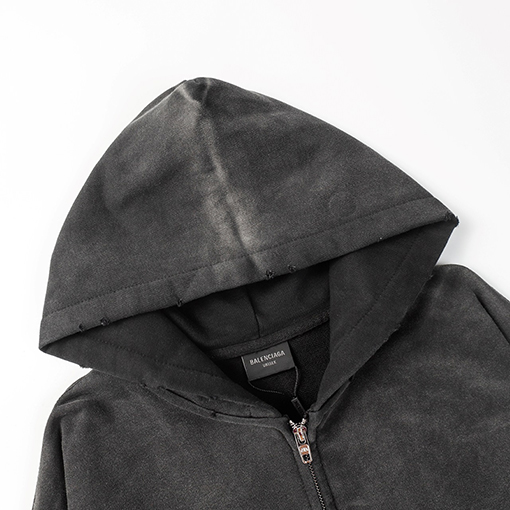 バレンシアガ   アウター Balenciaga 23SS TAPE TYPEヘビーデューティーデニム ウォッシュアウト レトロなデストロイドデザイン