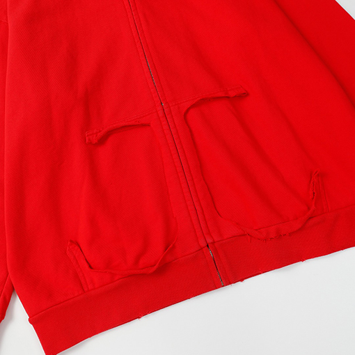 バレンシアガ   アウター Balenciaga 23SS TAPE TYPEヘビーデューティーデニム ウォッシュアウト レトロなデストロイドデザイン