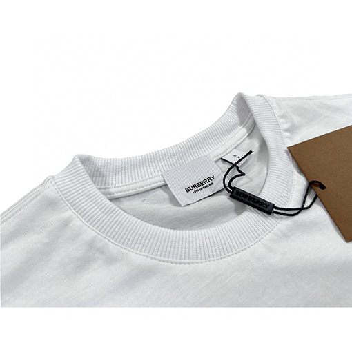 バーバリー 半袖Tシャツスーパーコピー  BURBERRY 胸元ロゴ刺繍ショートスリーブ