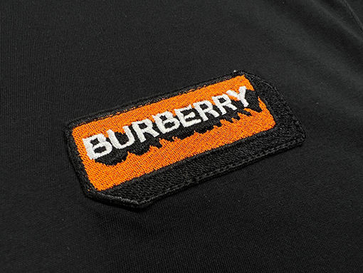 バーバリー 半袖Tシャツスーパーコピー  BURBERRY 胸元ロゴ刺繍ショートスリーブ