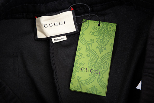 グッチ スウェットパンツ スーパーコピー GUCCI クラシックな赤緑ウェービングパッチ ボタン付きパンツレッグ カジュアルロングパンツ
