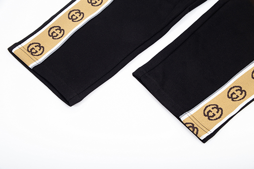 グッチ スウェットパンツ コピー GUCCI ダブルGアルファベットウェービング ハイデンシティ刺繍ロゴ