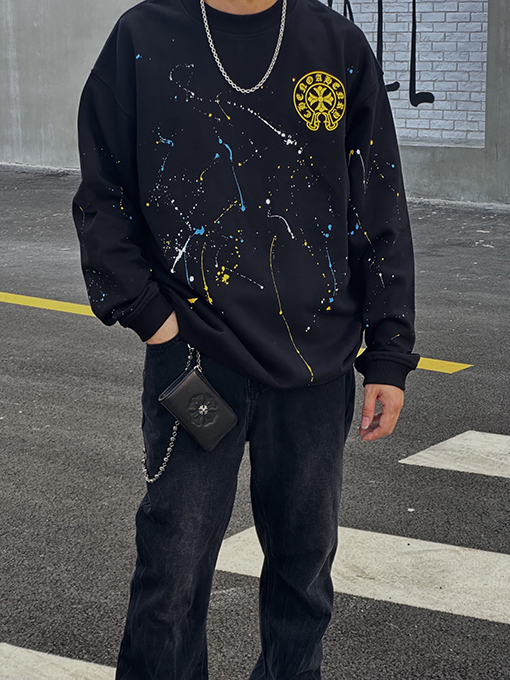 クロムハーツ スウェットTシャツ スーパーコピー    CHROME HEART柔らかな純綿420g素材、ゆったりとしたOSオーバーサイズ