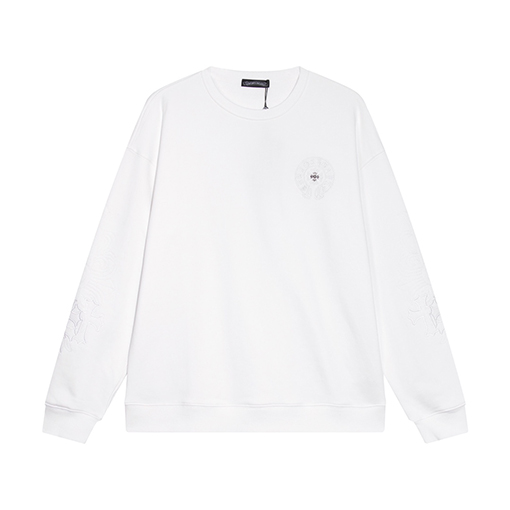 クロムハーツ スウェットTシャツ コピー ベーシックなラウンドネックパーカー、柔らかい純綿素材