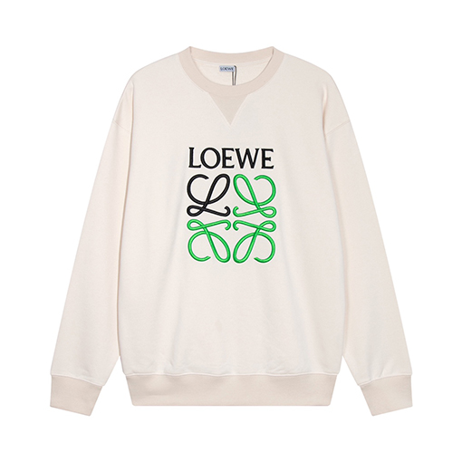 ロエベ スウェットTシャツスーパーコピー LOEWE レターロゴ刺繍 ゆったりしたシルエット