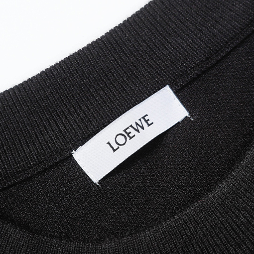 ロエベ ニット セータースーパーコピー LOEWE アナグラム刺繍ポケットモーダルセーター