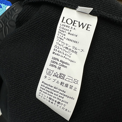 ロエベ パーカー スーパーコピー LOEWE 刺繍パッチポケットカップルフーディー