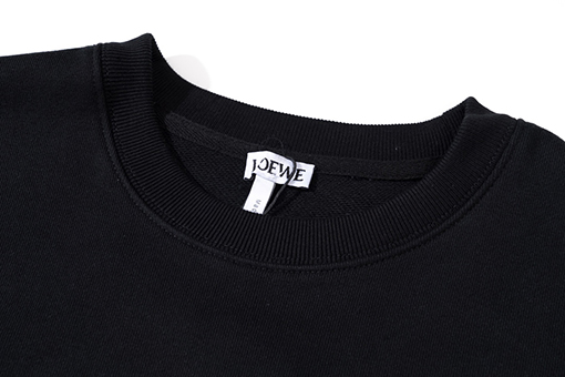 ロエベ スウェットTシャツ    LOEWE コピー   刺繍グラフィティテクスチャーの文字ロゴラウンドネックスウェットシャツ