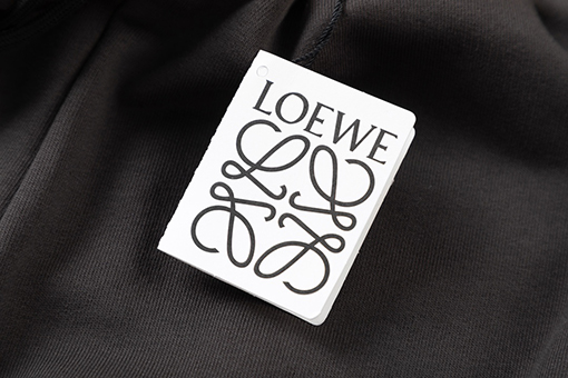 ロエベ ウェットパンツ LOEWE コピー 後ろポケットのなロゴ刺繍コットンカジュアルロングパンツ