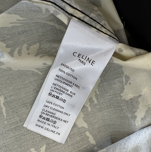 セリーヌシャツ  CELINEスーパーコピー  秋冬のヤシの木プリントシャツ