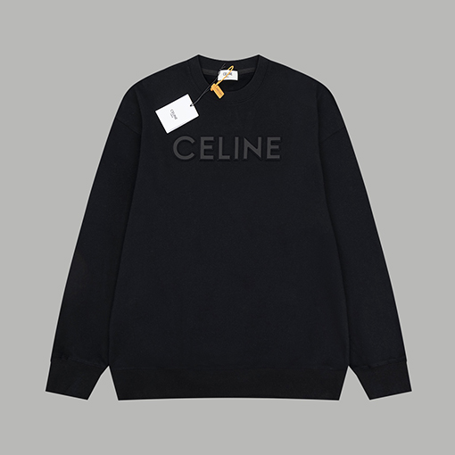 セリーヌ スウェットTシャツコピー  CELINE凹凸ロゴエンボススウェット