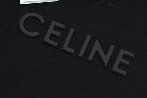 セリーヌ スウェットTシャツコピー  CELINE凹凸ロゴエンボススウェット