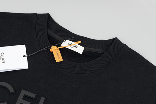 セリーヌ スウェットTシャツコピー  CELINE凹凸ロゴエンボススウェット