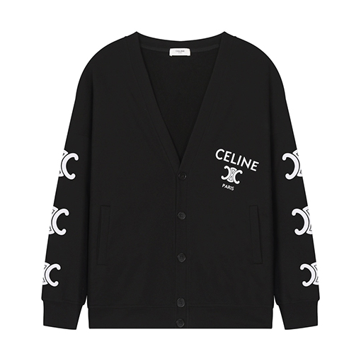 セリーヌ ニットカーディガンスーパーコピー CELINE クラシックミディアムレングスパーカーコート
