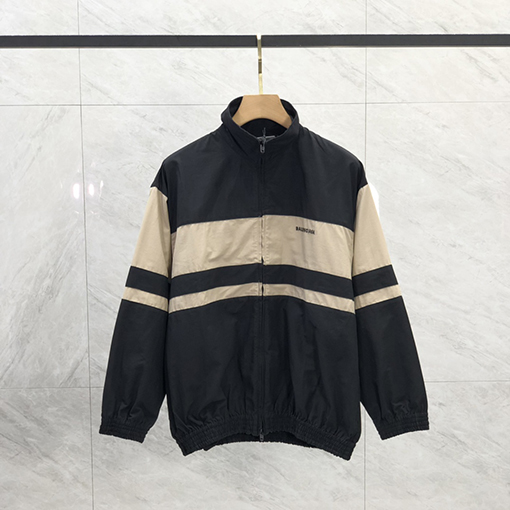 バレンシアガ  ジャケットスーパーコピー     フルジップフロントとビックリーフbalenciaga 刺繍ジャケット アウター
