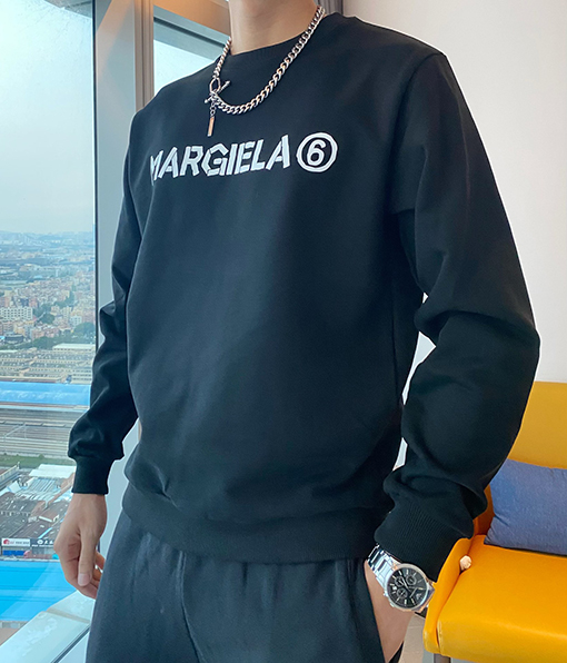マルタンマルジェラ スウェットTシャツ スーパーコピー Maison Margielaプリント MM6のユニセックスなシンプルな高級感