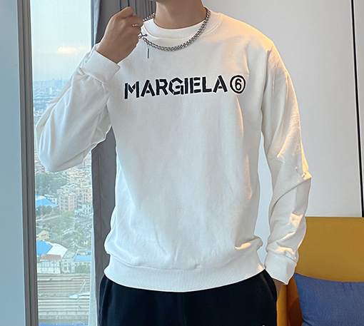マルタンマルジェラ スウェットTシャツ スーパーコピー Maison Margielaプリント MM6のユニセックスなシンプルな高級感