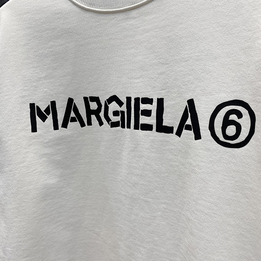 マルタンマルジェラ スウェットTシャツ スーパーコピー Maison Margielaプリント MM6のユニセックスなシンプルな高級感