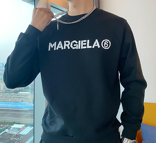 マルタンマルジェラ スウェットTシャツ スーパーコピー Maison Margielaプリント MM6のユニセックスなシンプルな高級感