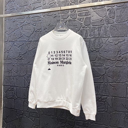 マルタンマルジェラ スウェットTシャツ コピー モザイク 数字 スウェットTシャツ