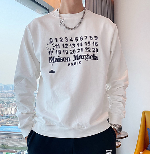 マルタンマルジェラ スウェットTシャツ コピー モザイク 数字 スウェットTシャツ