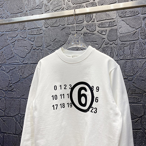マルタンマルジェラ スウェットTシャツ コピー 数字 スウェット長袖 Tシャツ トップス