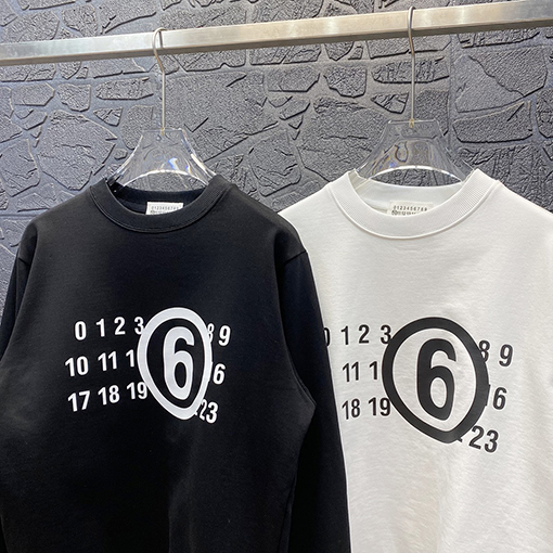 マルタンマルジェラ スウェットTシャツ コピー 数字 スウェット長袖 Tシャツ トップス