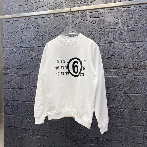 マルタンマルジェラ スウェットTシャツ コピー 数字 スウェット長袖 Tシャツ トップス
