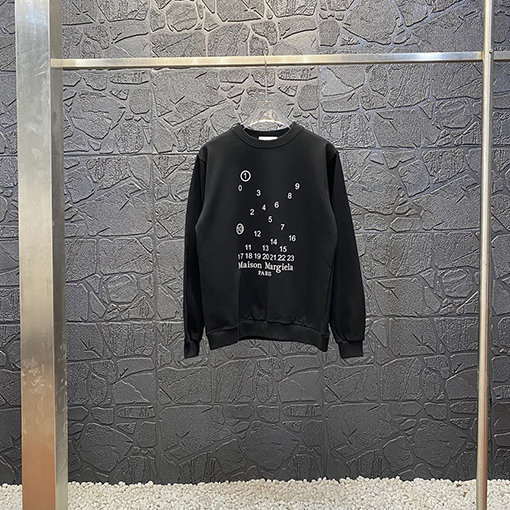 マルタンマルジェラ スウェットTシャツ コピー Maison Margiela 数字 スウェット長袖 Tシャツ