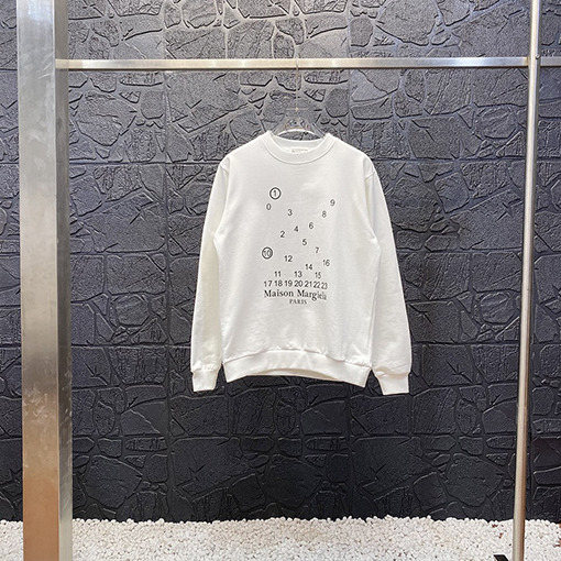 マルタンマルジェラ スウェットTシャツ コピー Maison Margiela 数字 スウェット長袖 Tシャツ