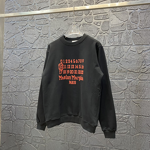 マルタンマルジェラ スウェットTシャツ Maison Margiela コピー RED数字 スウェット長袖 Tシャツ