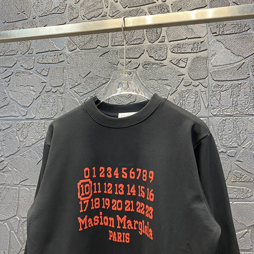 マルタンマルジェラ スウェットTシャツ Maison Margiela コピー RED数字 スウェット長袖 Tシャツ