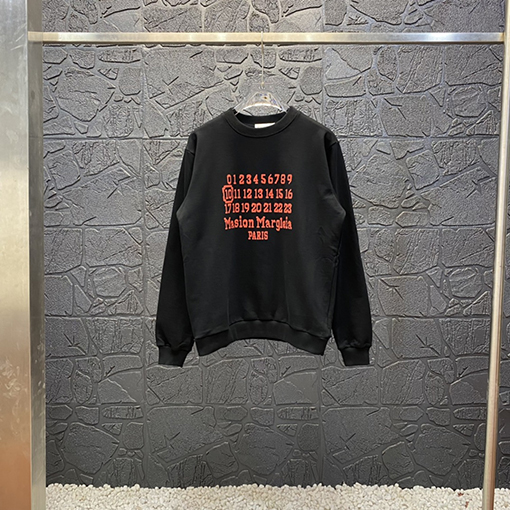 マルタンマルジェラ スウェットTシャツ Maison Margiela コピー RED数字 スウェット長袖 Tシャツ