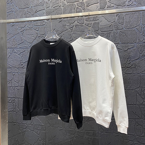 マルタンマルジェラ スウェットTシャツ Maison Margielaロゴプリント コピー スウェット長袖 Tシャツ